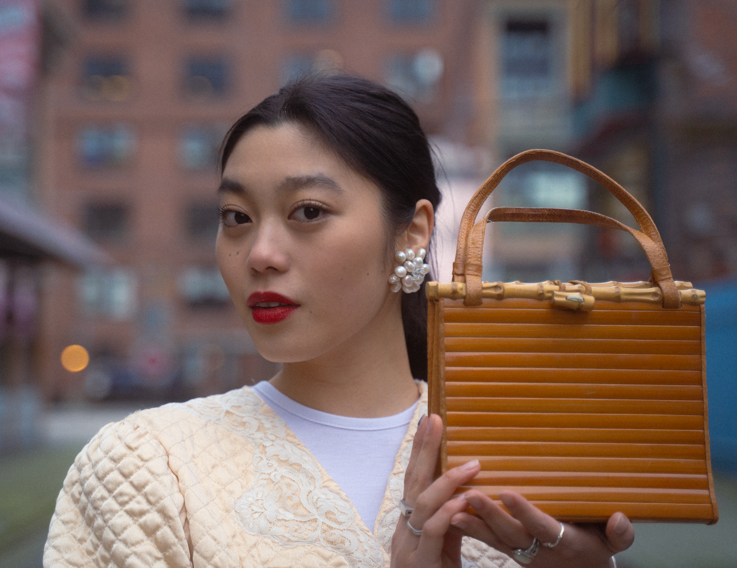 Vintage Bamboo Purse