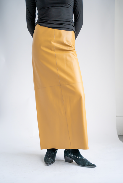 90s Butterscotch Maxi Skirt